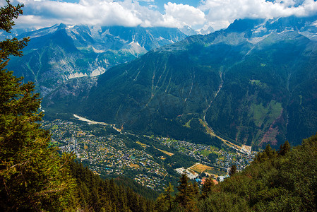 Chamonix 法国 Cityscape