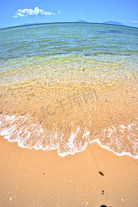天堂海滩印度洋爱管闲事和泡沫
