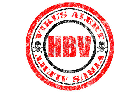 急性心绞痛摄影照片_HBV 病毒警报概念