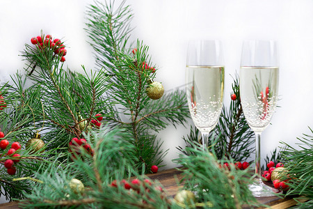 圣诞假期作文、香槟、松枝、红柏