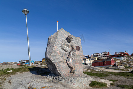 格陵兰伊卢利萨特钓鱼纪念碑