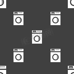 洗衣机图标标志。