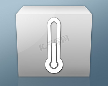 温度按钮摄影照片_图标、按钮、象形图温度