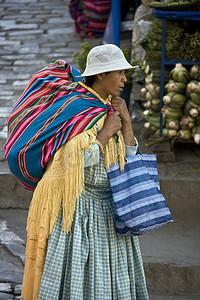 当地妇女 - 拉巴斯 - 玻利维亚