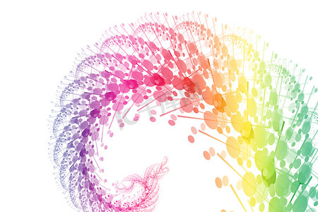 彩虹功率波抽象背景