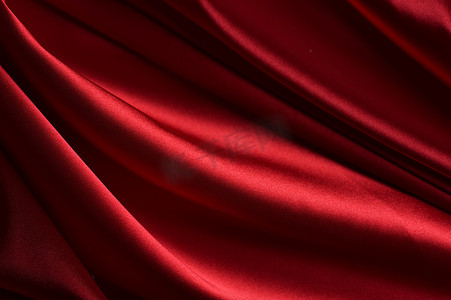 自然抽象红色丝绸背景