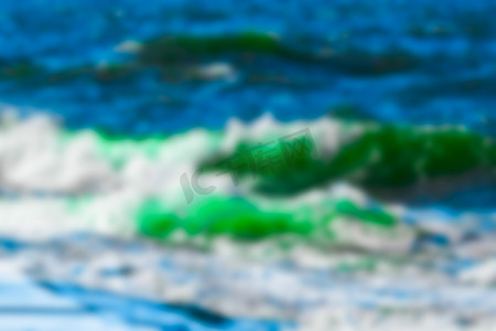 海洋波浪摄影照片_海洋波浪 - 模糊图像