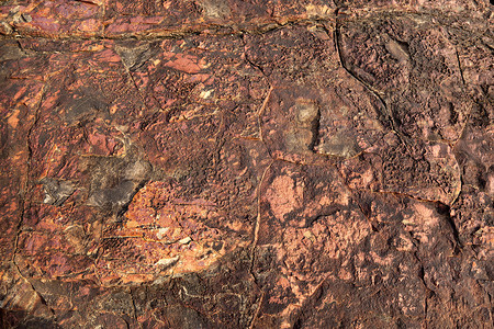 岩石纹理摄影照片_海洋棕色岩石纹理