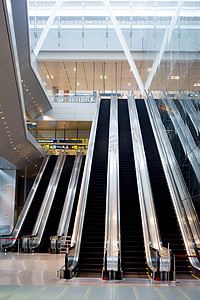 樟宜机场的自动扶梯