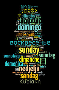 不同语言的星期日一词