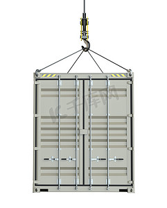 服务交付-用吊钩吊装的货物集装箱