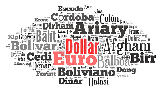 世界货币的 wordcloud 插图