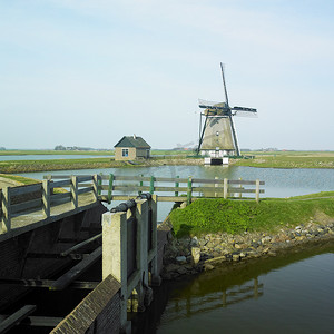 风车，特塞尔岛，荷兰
