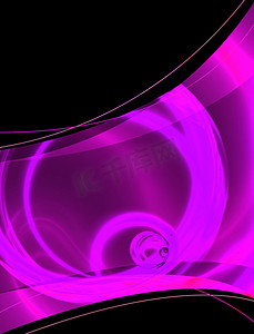 紫色流动线条摄影照片_抽象紫色布局