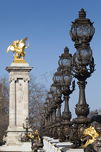亚历山大三世桥，巴黎，法兰西岛，法国
