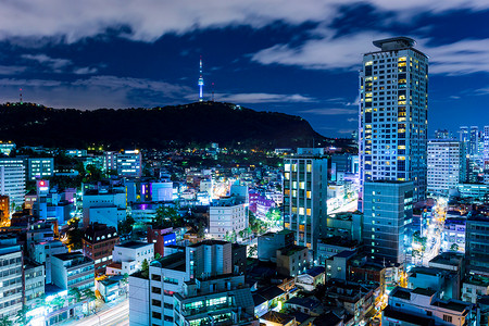 首尔建筑摄影照片_首尔的城市