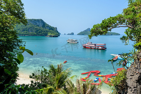 旅行船和 Koh Mae Ko