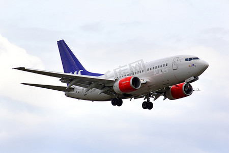 航空公司ppt摄影照片_SAS 斯堪的纳维亚航空公司波音 737