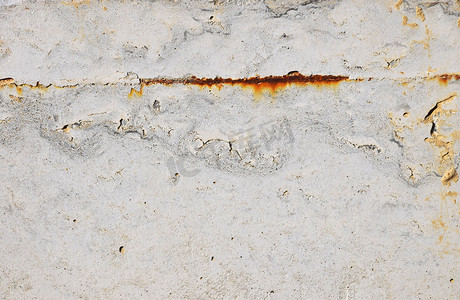 Grunge 不均匀混凝土背景纹理与锈