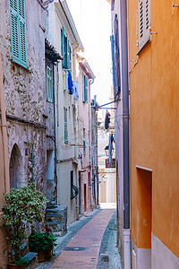 Menton France,Cote d Azur France, View on old part of Menton, Provence-Alpes-Cote dAzur, 法国