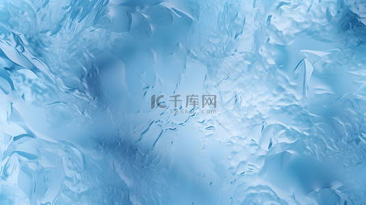 蓝色雪花背景背景图片_冰面冰样式纹理质感背景