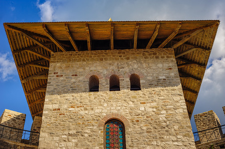 摩尔多瓦摄影照片_摩尔多瓦共和国索罗卡的中世纪堡垒