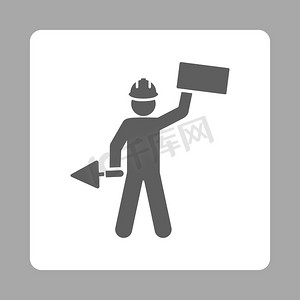 Basic Plain Icon Set 中的 Builder 图标