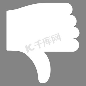 basic plain icon set 中的大拇指向下图标