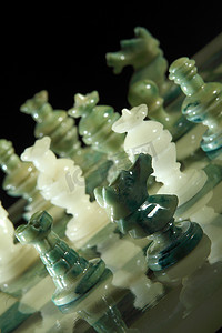关闭雪花石膏国际象棋