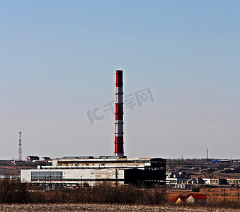 工业区内的热电厂。