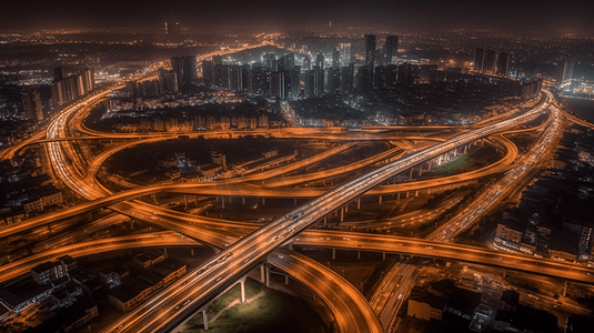 郑州机场摄影照片_河南郑州郑东新区夜景