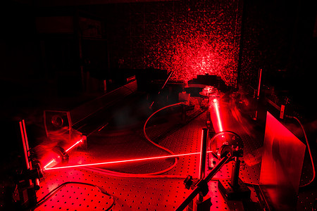 量子光学实验室中的激光器