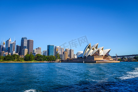 澳大利亚悉尼市中心和歌剧院