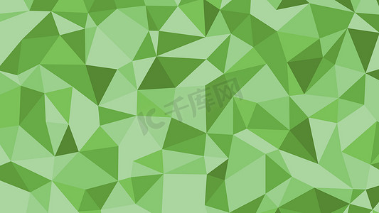 用于设计的许多三角形背景的抽象绿色 lowploly