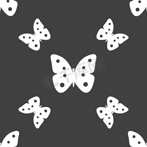 蝴蝶标志图标。