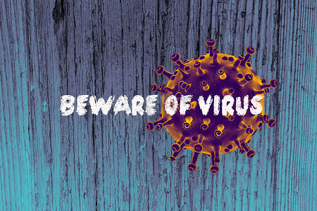 宣传海报摄影照片_COVID-19冠状病毒预防和检疫概念宣传海报