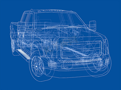 汽车 SUV 绘图轮廓