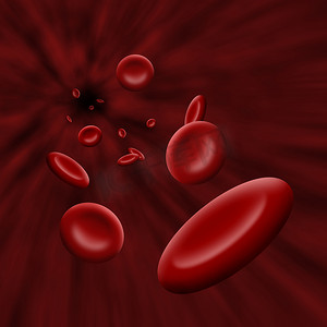 流过血流的血小板细胞