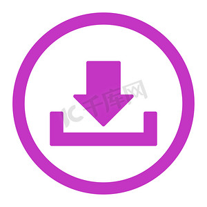 下载平面紫色圆形光栅图标