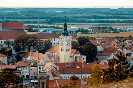 米库洛夫市和城堡，捷克共和国