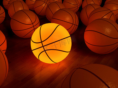 篮球发光球