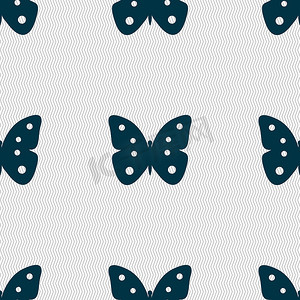 蝴蝶标志图标。