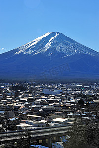 富士和日本小镇