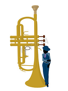 非洲裔美国爵士音乐家插图