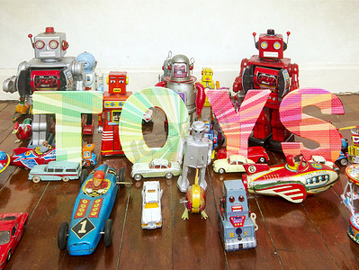 玩具图标摄影照片_玩具机器人
