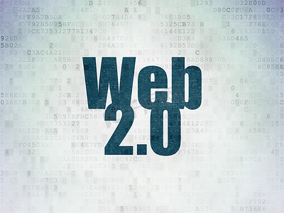 网页设计概念： Web 2.0 电子纸背景