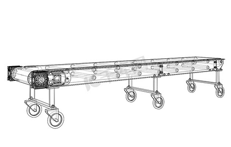 3D 轮廓传送带。 