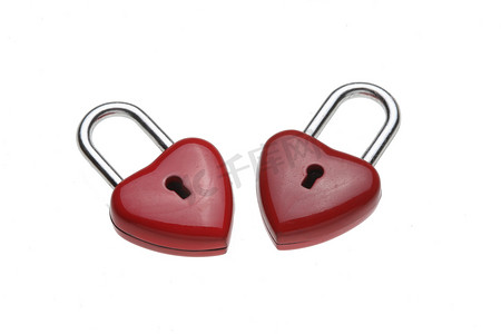信物摄影照片_微小的心形锁，挂锁，作为爱锁