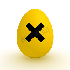 黄色鸡蛋 - 受污染的食物 - 刺激性迹象