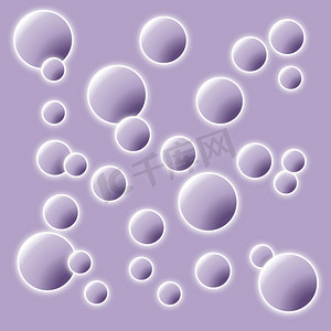 漂浮紫色摄影照片_紫色泡泡